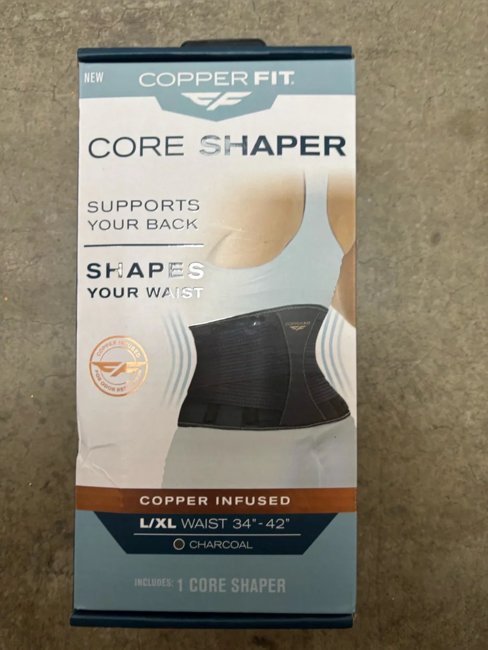 Core Shaper Waist Support - Charcoal (L/XL)